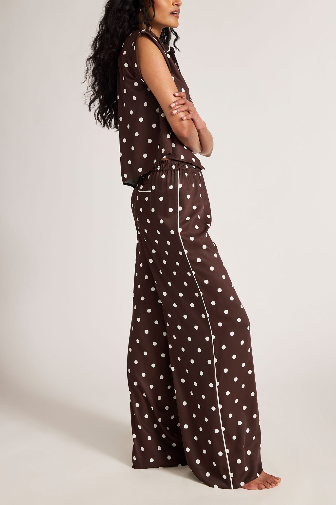 Supreme Track Pant in Espresso Dot